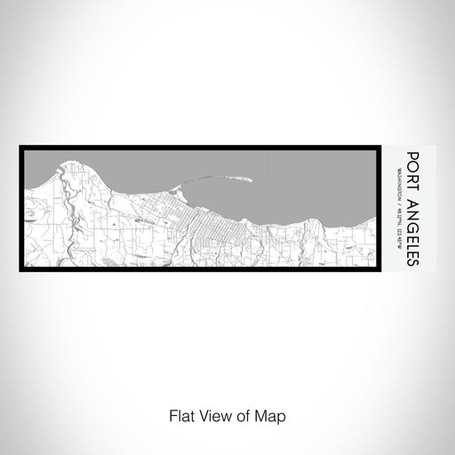 Rendered View of Port Angeles Washington Map on 10oz Stainless Steel Insulated Cup in Classic with Sliding Lid