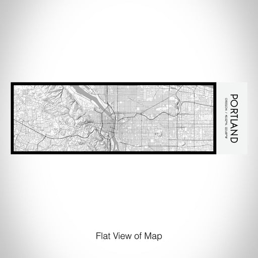 Rendered View of Portland Oregon Map on 10oz Stainless Steel Insulated Cup in Classic with Sliding Lid