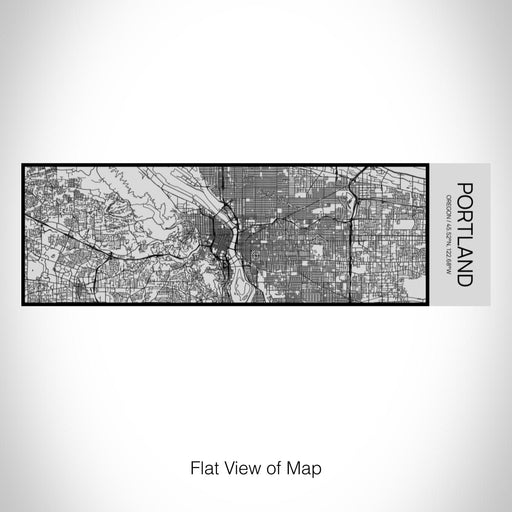 Rendered View of Portland Oregon Map on 10oz Stainless Steel Insulated Cup with Sipping Lid