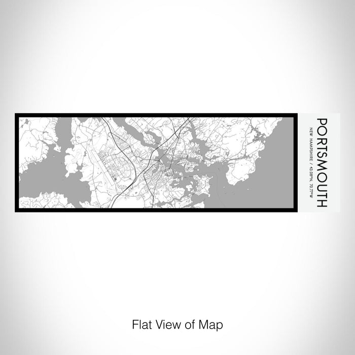 Rendered View of Portsmouth New Hampshire Map on 10oz Stainless Steel Insulated Cup in Classic with Sliding Lid