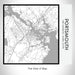 Rendered View of Portsmouth New Hampshire Map on 17oz Stainless Steel Insulated Tumbler in Classic Map Style