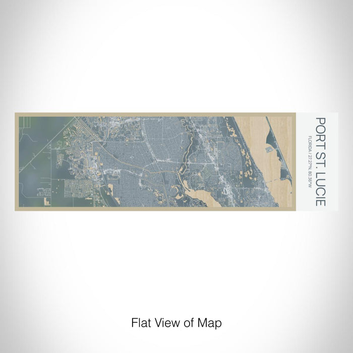 Rendered View of Port St. Lucie Florida Map on 10oz Stainless Steel Insulated Cup in Afternoon with Sliding Lid