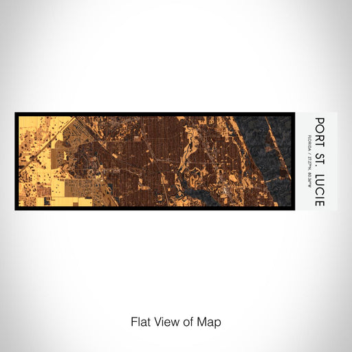 Rendered View of Port St. Lucie Florida Map on 10oz Stainless Steel Insulated Cup in Ember with Sliding Lid