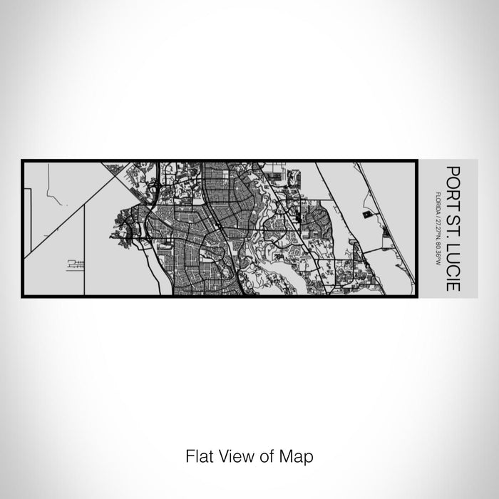 Rendered View of Port St. Lucie Florida Map on 10oz Stainless Steel Insulated Cup with Sipping Lid