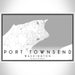 Port Townsend Washington Map Print Landscape Orientation in Classic Style With Shaded Background