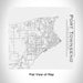 Rendered View of Port Townsend Washington Map Engraving on 17oz Stainless Steel Insulated Tumbler in White