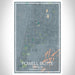 Powell Butte Oregon Map Print Portrait Orientation in Afternoon Style With Shaded Background