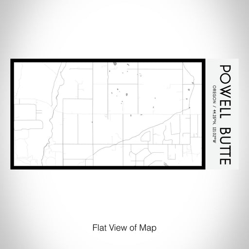Rendered View of Powell Butte Oregon Map on 17oz Stainless Steel Insulated Bottle with printed classic style map
