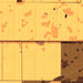 Powell Butte Oregon Map Print in Ember Style Zoomed In Close Up Showing Details