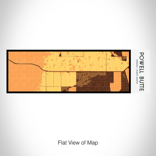 Rendered View of Powell Butte Oregon Map on 10oz Stainless Steel Insulated Cup in Ember with Sliding Lid