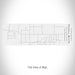 Rendered View of Powell Butte Oregon Map on 10oz Stainless Steel Insulated Cup with Sliding Lid in White
