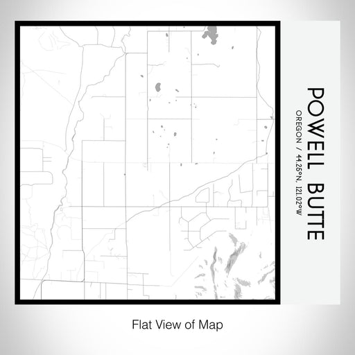 Rendered View of Powell Butte Oregon Map on 17oz Stainless Steel Insulated Tumbler in Classic Map Style