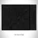 Rendered View of Princeton New Jersey Map on 20oz Stainless Steel Insulated Bottle with Bamboo Top in Matte Black with printed Tactile Lines Map in Black