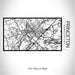 Rendered View of Princeton New Jersey Map on 17oz Stainless Steel Insulated Cola Bottle in Stainless in Matte White
