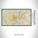 Rendered View of Princeton New Jersey Map on 17oz Stainless Steel Insulated Bottle with printed woodblock style map