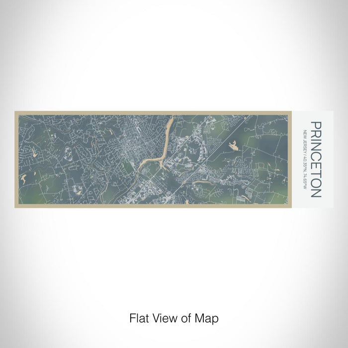 Rendered View of Princeton New Jersey Map on 10oz Stainless Steel Insulated Cup in Afternoon with Sliding Lid