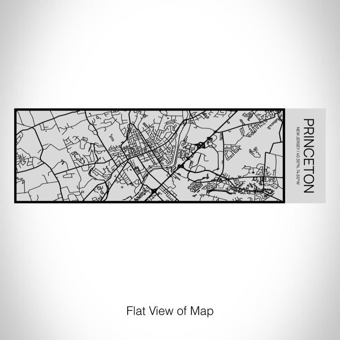Rendered View of Princeton New Jersey Map on 10oz Stainless Steel Insulated Cup with Sipping Lid