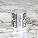 Princeton New Jersey Custom City Map Inscription Coordinates on 10oz Stainless Steel Insulated Cup in Matte White with Sliding Lid