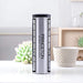 Princeton New Jersey Custom City Map Inscription Coordinates on 17oz Stainless Steel Insulated Tumbler in Tactile Lines with Succulent in Background