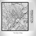 Rendered View of Princeton New Jersey Map on 17oz Stainless Steel Insulated Tumbler in Tactile Lines with Succulent in Background