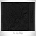 Rendered View of Princeton New Jersey Map on 17oz Stainless Steel Insulated Tumbler in Matte Black with Tactile Lines