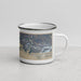 Right View Custom Prince William Sound Alaska Map Enamel Mug in Afternoon