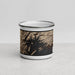 Front View Custom Prince William Sound Alaska Map Enamel Mug in Ember