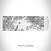 Rendered View of Prince William Sound Alaska Map Engraving on 10oz Stainless Steel Insulated Cup with Sliding Lid in White