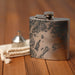 Prince William Sound Alaska Custom Engraved City Map Inscription Coordinates on 6oz Stainless Steel Flask