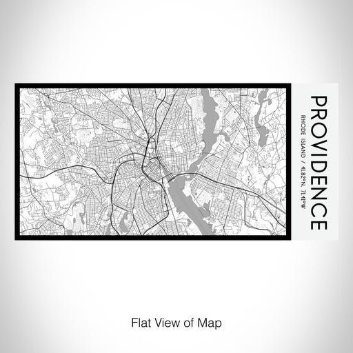 Rendered View of Providence Rhode Island Map on 17oz Stainless Steel Insulated Bottle with printed classic style map