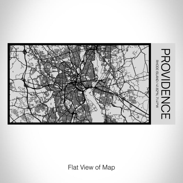 Rendered View of Providence Rhode Island Map on 17oz Stainless Steel Insulated Cola Bottle in Stainless