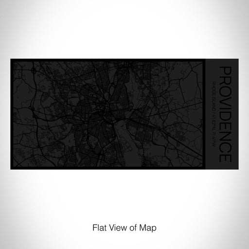 Rendered View of Providence Rhode Island Map on 17oz Stainless Steel Insulated Cola Bottle in Stainless in Matte Black
