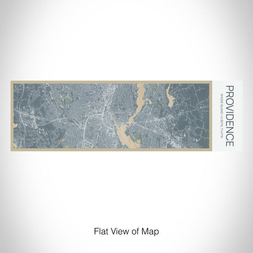 Rendered View of Providence Rhode Island Map on 10oz Stainless Steel Insulated Cup in Afternoon with Sliding Lid