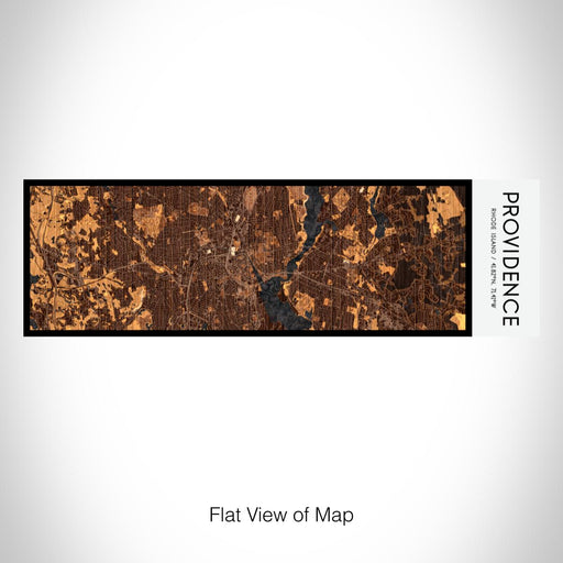 Rendered View of Providence Rhode Island Map on 10oz Stainless Steel Insulated Cup in Ember with Sliding Lid