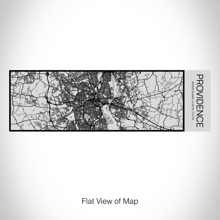 Rendered View of Providence Rhode Island Map on 10oz Stainless Steel Insulated Cup with Sipping Lid