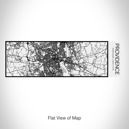 Rendered View of Providence Rhode Island Map on 10oz Stainless Steel Insulated Cup in Matte White with Sliding Lid