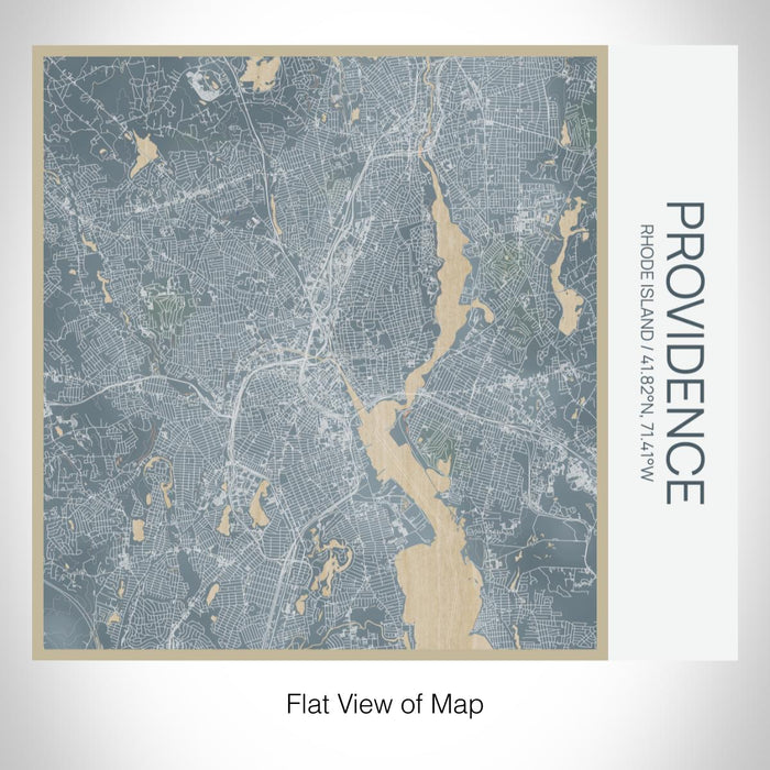 Rendered View of Providence Rhode Island Map on 17oz Stainless Steel Insulated Tumbler in Afternoon Map Style