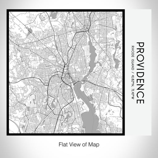Rendered View of Providence Rhode Island Map on 17oz Stainless Steel Insulated Tumbler in Classic Map Style