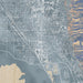 Provo Utah Map Print in Afternoon Style Zoomed In Close Up Showing Details