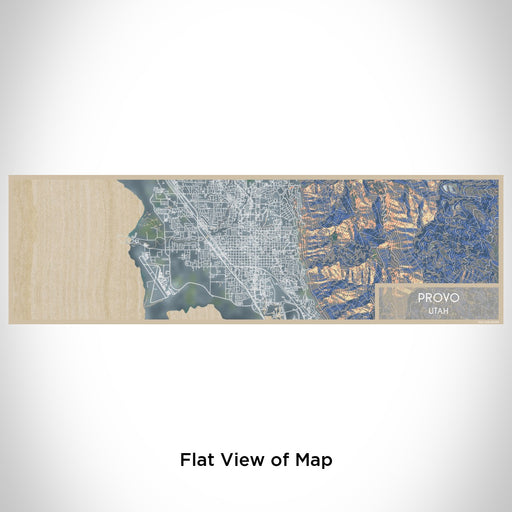 Flat View of Map Custom Provo Utah Map Enamel Mug in Afternoon