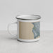 Left View Custom Provo Utah Map Enamel Mug in Afternoon