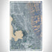 Provo Utah Map Print Portrait Orientation in Afternoon Style With Shaded Background