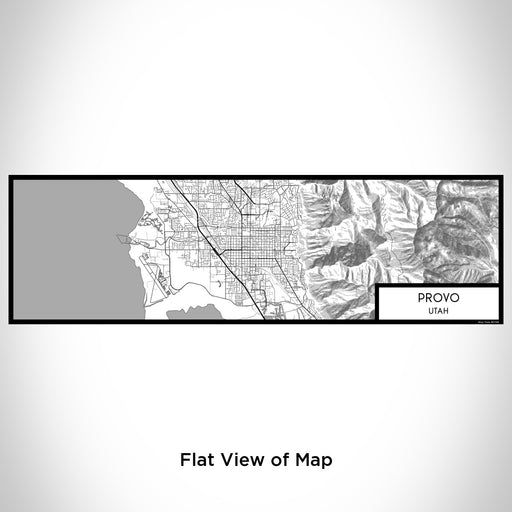 Flat View of Map Custom Provo Utah Map Enamel Mug in Classic
