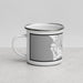 Left View Custom Provo Utah Map Enamel Mug in Classic