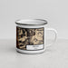 Right View Custom Provo Utah Map Enamel Mug in Ember