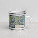 Right View Custom Provo Utah Map Enamel Mug in Woodblock