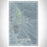 Quartzsite Arizona Map Print Portrait Orientation in Afternoon Style With Shaded Background