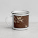 Left View Custom Quartzsite Arizona Map Enamel Mug in Ember