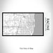 Rendered View of Racine Wisconsin Map on 17oz Stainless Steel Insulated Bottle with printed classic style map