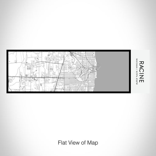 Rendered View of Racine Wisconsin Map on 10oz Stainless Steel Insulated Cup in Classic with Sliding Lid